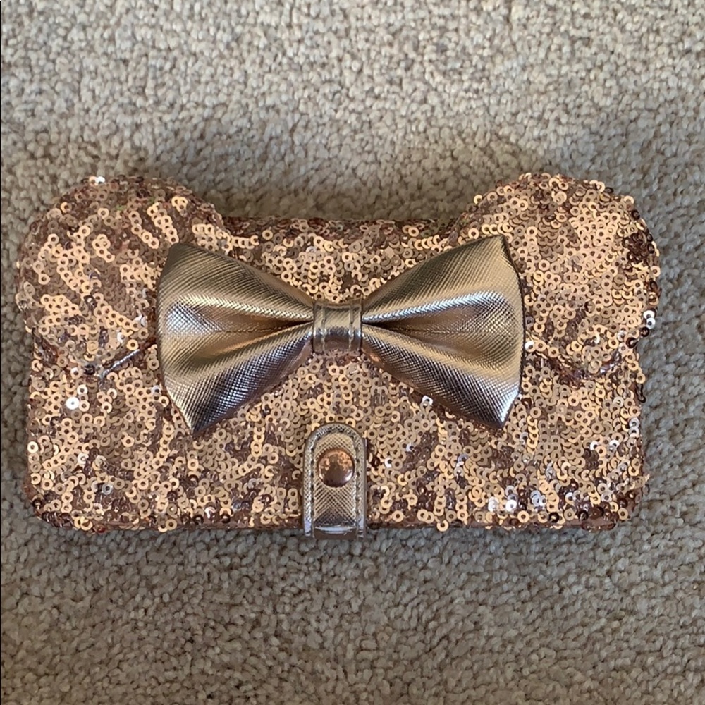 Minnie rose gold ears phone case/wallet 6S+ 7+ 8+